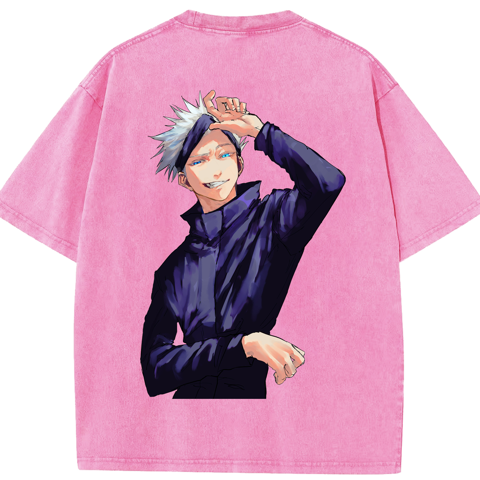（画像用） 呪術廻戦 Jujutsu Kaisen 綿100% ヴィンテージ風 半袖Tシャツ（背面プリント）